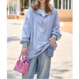 グレー | 胸元ジップスウェットミニワンピース［E3442］ | KOBE LETTUCE