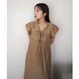 ブラウン | 前後2wayプリーツワンピースマタニティワンピ 産前産後 ささゆい | KOBE LETTUCE