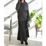 チャコール | 3点セット オフショルフェザーニット × | KOBE LETTUCE