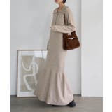 ベージュ | ポロニットワンピース ポロニット ワンピース | KOBE LETTUCE