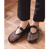 ブラック | メッシュフラットパンプス［I2644］ | KOBE LETTUCE