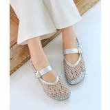 シルバー | メッシュフラットパンプス［I2644］ | KOBE LETTUCE