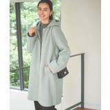 ミント | [ M L XL ] 2wayフード付きストレッチロングコート［K1239］ | KOBE LETTUCE