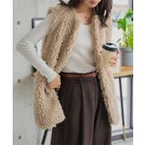 ベージュ | ボリュームファーベスト［K1396］ ボリューム ファー | KOBE LETTUCE