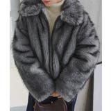 グレーmix | ミックスロングファーブルゾンコート ミックス ファー | KOBE LETTUCE