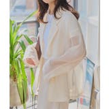 アイボリー | ロングスリーブシアーテーラードジャケット シアー テーラードジャケット | KOBE LETTUCE