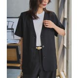 ブラック | 半袖エアリージャケット［K1405］ | KOBE LETTUCE