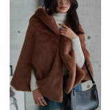 ブラウンフーディ | ファーケープマント［K1415］ ファーケープマント レディース | KOBE LETTUCE