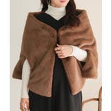 モカ | ファーケープマント［K1415］ ファーケープマント レディース | KOBE LETTUCE