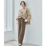 モカムース | 選べるサイズ ジャージーワイドパンツ | KOBE LETTUCE