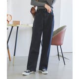 ブラック | [ 裏微起毛 ] 超楽ストレッチストレートデニム［M3992］ | KOBE LETTUCE