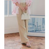 ライトベージュ | [ Petitle / プチレ ] タックワイドストレートパンツ［M4027］ | KOBE LETTUCE