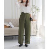 カーキ | 選べるサイズ カーブすぎないカーブパンツ［M4053］ | KOBE LETTUCE