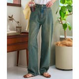 オーバーダイ | 綿100%ハイウエストストレートワイドデニムパンツ［M4060］ | KOBE LETTUCE