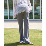 杢グレー | [ mamaレタス ] 選べる2丈 マタニティリブフレアパンツ［M4074］ | KOBE LETTUCE