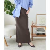 チャコール | [ 選べるサイズ 丈 ] アンチピリングリブニットスカート［M4094］ | KOBE LETTUCE