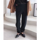 ブラック | サイドラインニットジョガーパンツ［M4171］ | KOBE LETTUCE