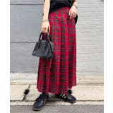 レッド | チェック柄プリーツスカート［M4202］ | KOBE LETTUCE