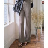 グレージュ | ランダムリブニットパンツ［M4231］ ニット ワイド | KOBE LETTUCE