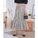 オフホワイト | アシンメトリーフリルスカート［M4232］ | KOBE LETTUCE