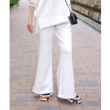 オフホワイト | [ Yuumiさんコラボ ]ダンボールフレアスウェットパンツ［M4237］ | KOBE LETTUCE