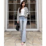 アイスブルー | [ 岡部あゆみさんコラボ ］フレアデニム | KOBE LETTUCE