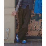 ブラウン | フェイクウールタックワイドパンツ［M4278］ フェイクウール タック | KOBE LETTUCE