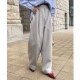 グレー | フェイクウールタックワイドパンツ［M4278］ フェイクウール タック | KOBE LETTUCE