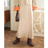 ベージュ | サテンタイトスカート［M4300］ [神戸レタス] サテン | KOBE LETTUCE