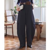 ネイビー | ミニポーチベルト付きカーゴカーブパンツ ミニポーチベルト付き カーゴカーブパンツ | KOBE LETTUCE