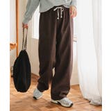 ブラウン | M L 裏ボアコーデュロイワイドパンツ | KOBE LETTUCE