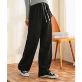 ブラック | M L 裏ボアコーデュロイワイドパンツ | KOBE LETTUCE