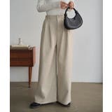 エクリュ | 裏フリースタックワイドパンツ 裏フリース タックワイドパンツ | KOBE LETTUCE