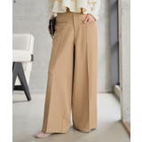 ベージュ | デザインポケットワイドパンツ［M4348］ タック ワイドパンツ | KOBE LETTUCE