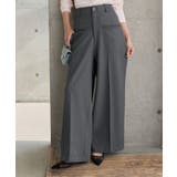 グレー | デザインポケットワイドパンツ［M4348］ タック ワイドパンツ | KOBE LETTUCE