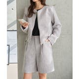 グレー | パールトリムツイードショートパンツ［M4349］ ツイード ショートパンツ | KOBE LETTUCE