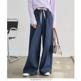 インディゴ | イージーワイドデニムパンツ［M4356］ ワイド デニムパンツ | KOBE LETTUCE