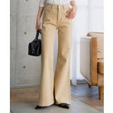 ベージュ | ストレッチフレアデニムパンツ［M4429］ ストレッチ フレア | KOBE LETTUCE