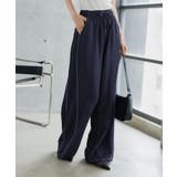 ネイビー | サイドラインワイドパンツ［M4449］サイドライン ワイドパンツ レディース | KOBE LETTUCE