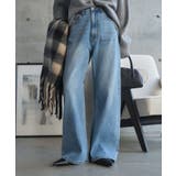 ブルー | 錯覚美脚デニムカーブパンツ 錯覚美脚 デニム | KOBE LETTUCE