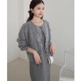 グレー | [ nanamiさんコラボ ]前後2wayシャギーニットトップス［N1197］ | KOBE LETTUCE