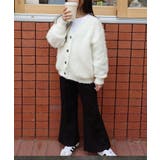 オフホワイト | [ Yuumiさんコラボ ]キッズもこもこVネックニットカーディガン［N1201… | KOBE LETTUCE