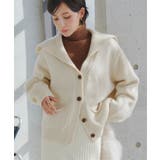 オフホワイト | ワイドカラーニットカーディガン ワイドカラー ニット | KOBE LETTUCE