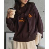 ブラウン×オレンジ | 2点セットスカーフ付きロゴニット 2点セット スカーフ付き | KOBE LETTUCE