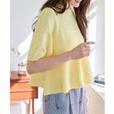 イエロー | ケーブルスリーブペプラムニットトップス［N1312］ ペプラムトップス ニット | KOBE LETTUCE