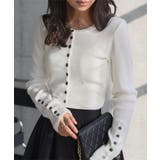 オフホワイト | 多ボタンニットカーディガン 多ボタン ニットカーディガン | KOBE LETTUCE