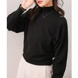 ブラック | ハイネックニット×ボートネックニットトップス［N1336］ | KOBE LETTUCE