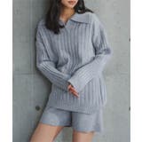 グレー | スキッパーニット×ショートパンツセット［N1338］ ニット × | KOBE LETTUCE
