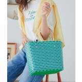 グリーン | テープ編み込みバッグ［B1566］ | KOBE LETTUCE