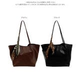 スカーフ付きフェイクレザートートバッグ スカーフ付き フェイクレザー | KOBE LETTUCE | 詳細画像9 